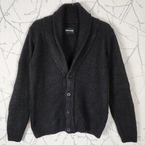 Zadig & Voltaire Alpaca Wool Blend Chunky Knit Shawl Collar Cardigan
